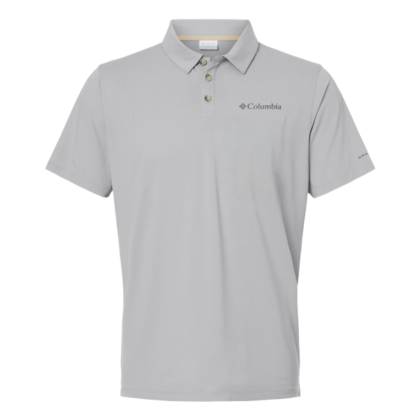 Columbia Men's Tech Trail™ Utility Polo, Columbia Grey, Front view