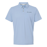 Columbia Men's Tech Trail™ Utility Polo, Ripple Blue, Front view