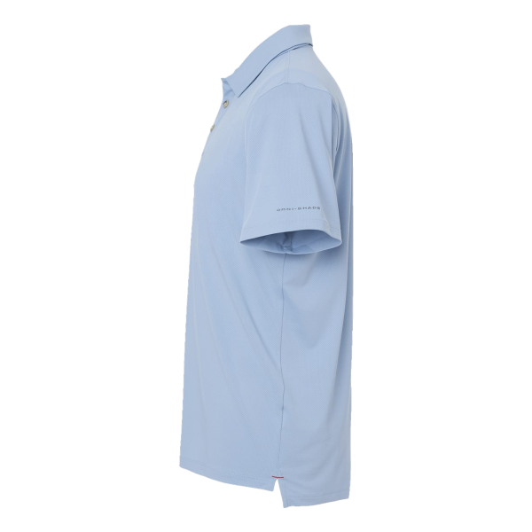 Columbia Men's Tech Trail™ Utility Polo, Ripple Blue, Left Sleeve view