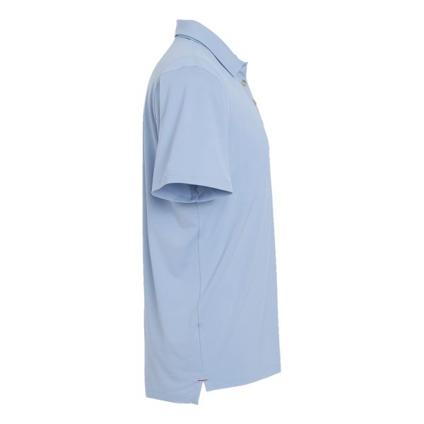 Columbia Men's Tech Trail™ Utility Polo, Ripple Blue, Right Sleeve view