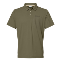Columbia Men's Tech Trail™ Utility Polo, Stone Green, Front view