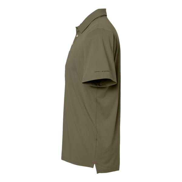 Columbia Men's Tech Trail™ Utility Polo, Stone Green, Left Sleeve view