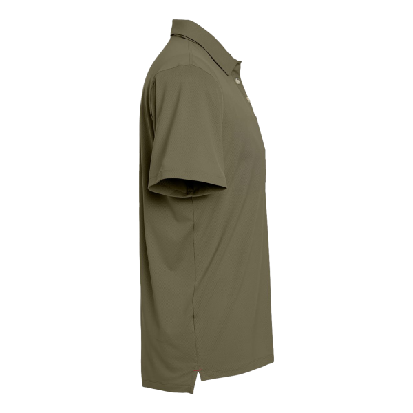 Columbia Men's Tech Trail™ Utility Polo, Stone Green, Right Sleeve view