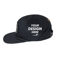 Columbia PHG Terminal™ Shot Snapback Cap, Black, Left Side view, Mockup