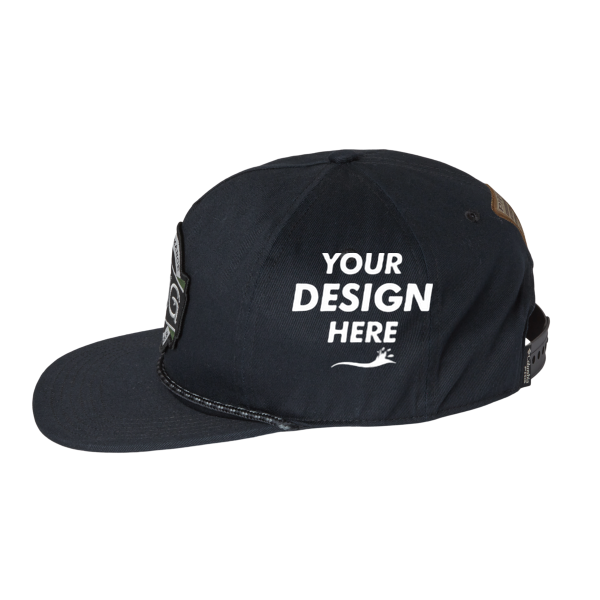 Columbia PHG Terminal™ Shot Snapback Cap, Black, Left Side view, Mockup