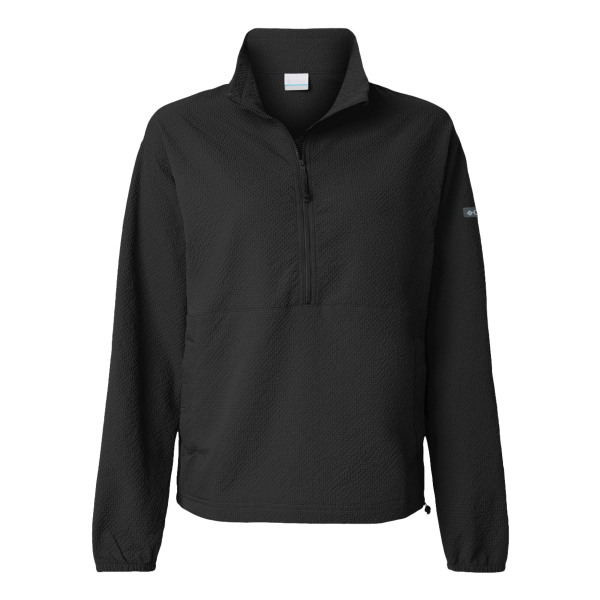 Columbia Women's Sucker for Summer™ Half-Zip Pullover, Black, Front view