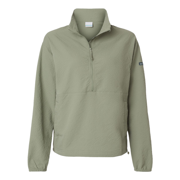 Columbia Women's Sucker for Summer™ Half-Zip Pullover, Safari, Front view
