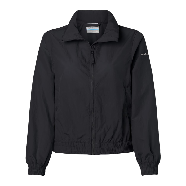 Columbia Women's Time Is Right™ II Windbreaker, Black, Front view