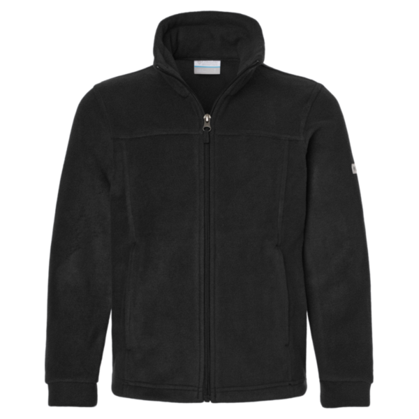 Columbia Youth Steens Mountain™ II Fleece Full-Zip Jacket, Black, Front view