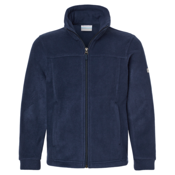 Columbia Youth Steens Mountain™ II Fleece Full-Zip Jacket, Collegiate Navy, Front view