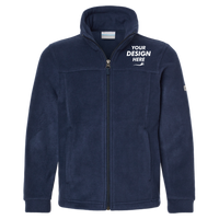 Columbia Youth Steens Mountain™ II Fleece Full-Zip Jacket, Collegiate Navy, Front view, Mockup