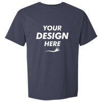 ComfortWash by Hanes Men's Garment-Dyed T-Shirt, Anchor Slate, Front view, Mockup