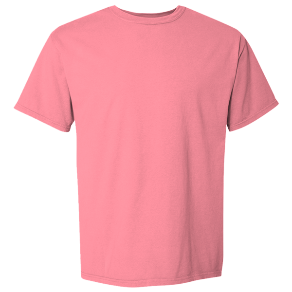 ComfortWash by Hanes Men's Garment-Dyed T-Shirt, Coral Craze, Front view
