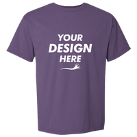 ComfortWash by Hanes Men's Garment-Dyed T-Shirt, Grape Soda, Front view, Mockup
