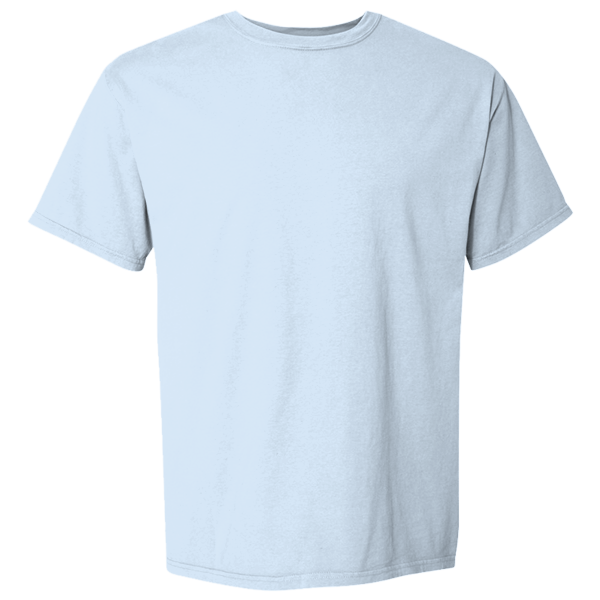 ComfortWash by Hanes Men's Garment-Dyed T-Shirt, Soothing Blue, Front view