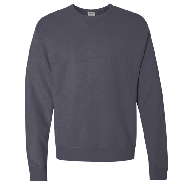 ComfortWash by Hanes Unisex Garment-Dyed Crewneck Sweatshirt, Anchor Slate, Front view
