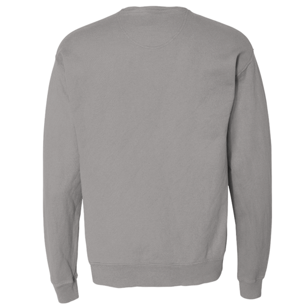 ComfortWash by Hanes Unisex Garment-Dyed Crewneck Sweatshirt, Concrete Grey, Back view