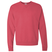 ComfortWash by Hanes Unisex Garment-Dyed Crewneck Sweatshirt, Crimson Fall, Front view