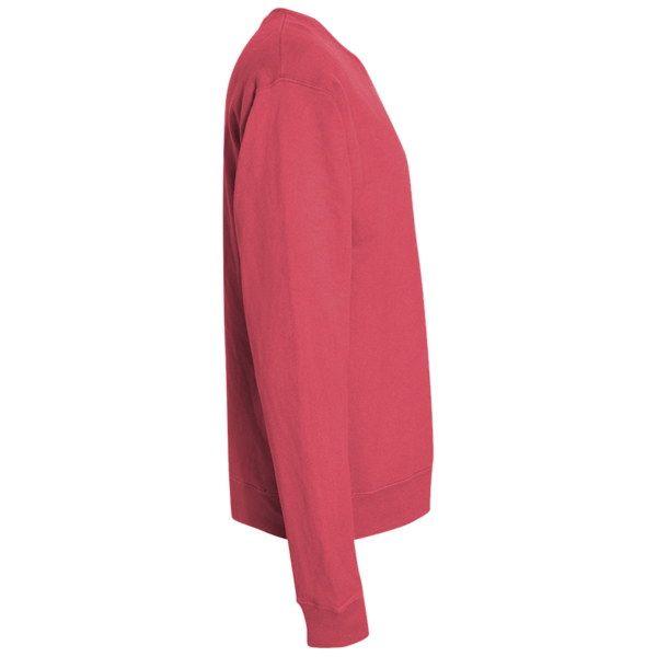 ComfortWash by Hanes Unisex Garment-Dyed Crewneck Sweatshirt, Crimson Fall, Right Sleeve view