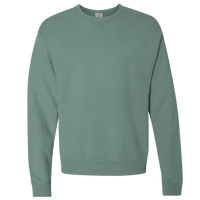 ComfortWash by Hanes Unisex Garment-Dyed Crewneck Sweatshirt, Cypress Green, Front view