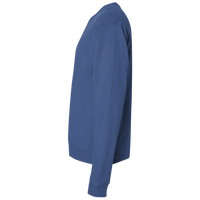 ComfortWash by Hanes Unisex Garment-Dyed Crewneck Sweatshirt, Deep Forte Blue, Left Sleeve view