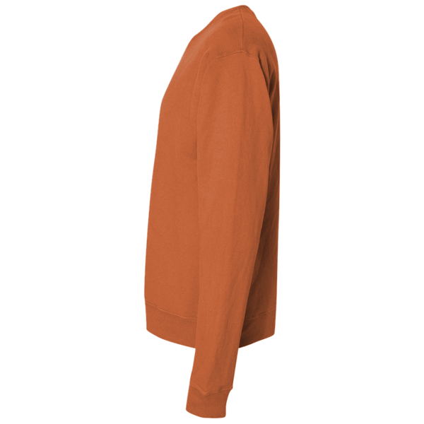 ComfortWash by Hanes Unisex Garment-Dyed Crewneck Sweatshirt, Texas Orange, Left Sleeve view