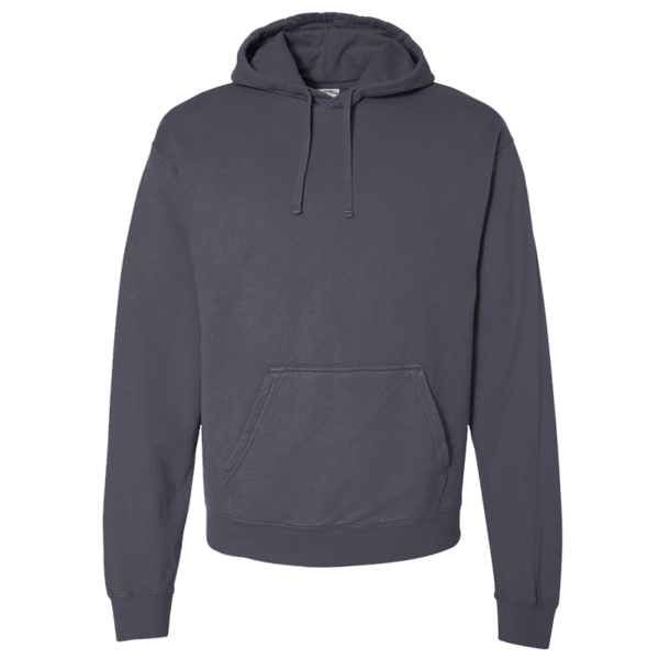 ComfortWash by Hanes Unisex Garment-Dyed Hooded Sweatshirt, Anchor Slate, Front view