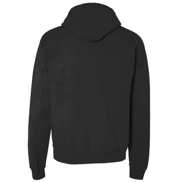 ComfortWash by Hanes Unisex Garment-Dyed Hooded Sweatshirt, Black, Back view