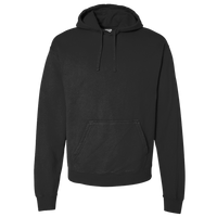 ComfortWash by Hanes Unisex Garment-Dyed Hooded Sweatshirt, Black, Front view