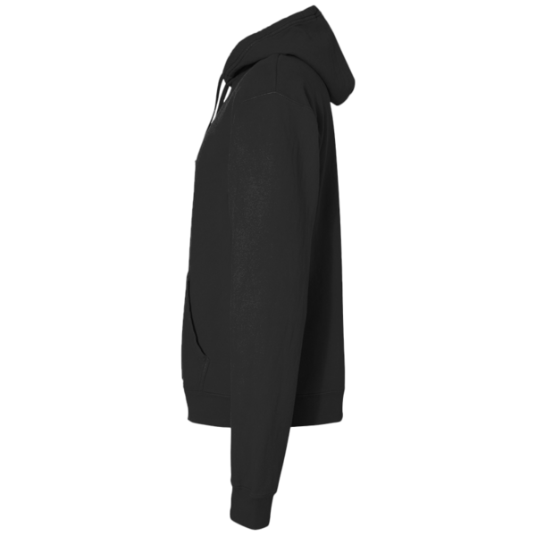 ComfortWash by Hanes Unisex Garment-Dyed Hooded Sweatshirt, Black, Left Sleeve view