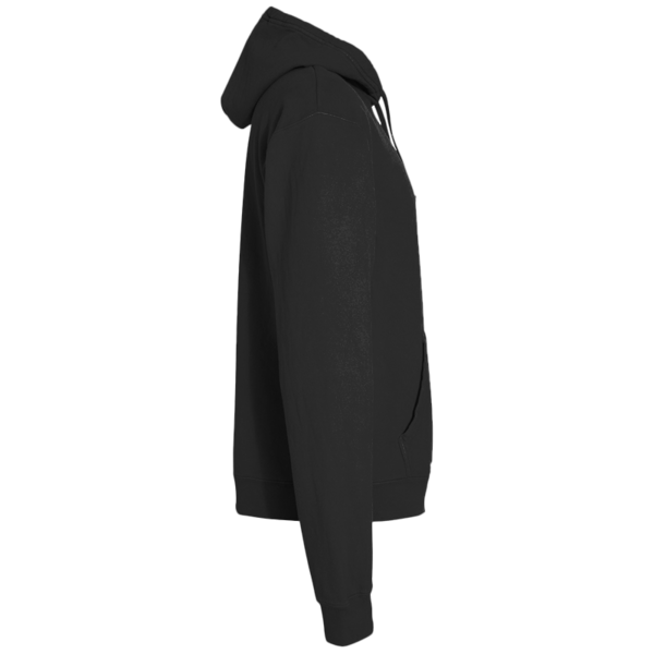 ComfortWash by Hanes Unisex Garment-Dyed Hooded Sweatshirt, Black, Right Sleeve view
