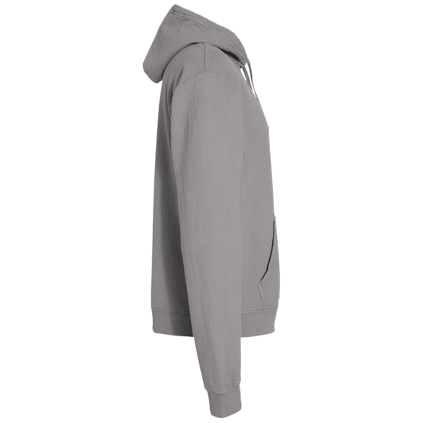 ComfortWash by Hanes Unisex Garment-Dyed Hooded Sweatshirt, Concrete Grey, Right Sleeve view