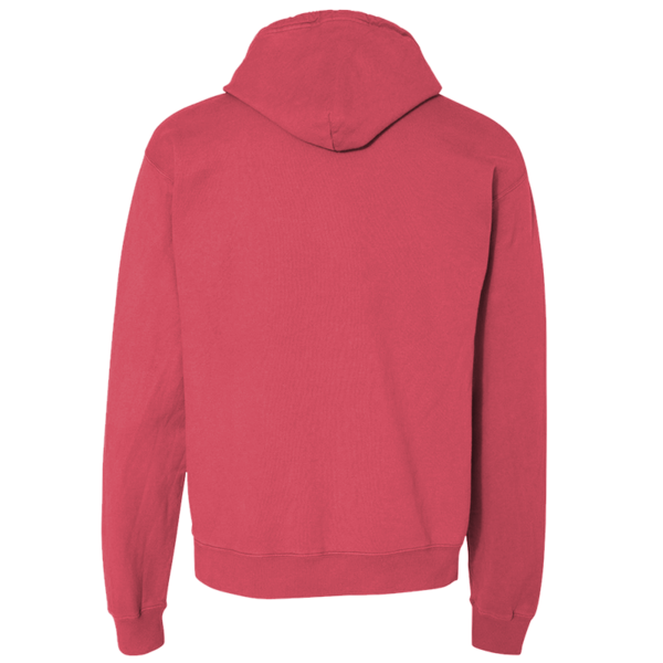 ComfortWash by Hanes Unisex Garment-Dyed Hooded Sweatshirt, Crimson Fall, Back view