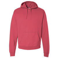 ComfortWash by Hanes Unisex Garment-Dyed Hooded Sweatshirt, Crimson Fall, Front view