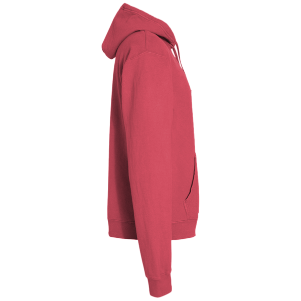 ComfortWash by Hanes Unisex Garment-Dyed Hooded Sweatshirt, Crimson Fall, Right Sleeve view