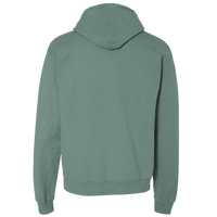 ComfortWash by Hanes Unisex Garment-Dyed Hooded Sweatshirt, Cypress Green, Back view