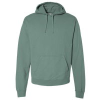 ComfortWash by Hanes Unisex Garment-Dyed Hooded Sweatshirt, Cypress Green, Front view