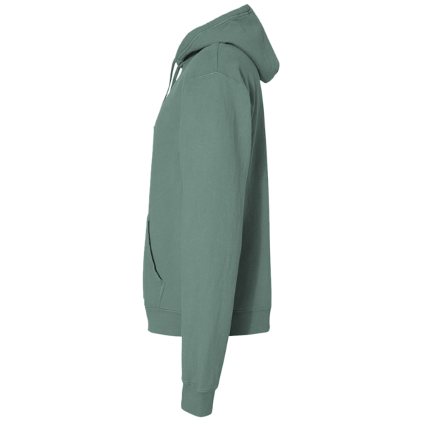ComfortWash by Hanes Unisex Garment-Dyed Hooded Sweatshirt, Cypress Green, Left Sleeve view