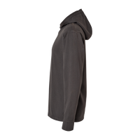 ComfortWash by Hanes Unisex Garment-Dyed Jersey Hooded Long Sleeve T-Shirt, New Railroad Grey, Left Sleeve view
