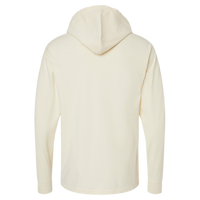 ComfortWash by Hanes Unisex Garment-Dyed Jersey Hooded Long Sleeve T-Shirt, Parchment, Back view