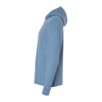 ComfortWash by Hanes Unisex Garment-Dyed Jersey Hooded Long Sleeve T-Shirt, Saltwater, Left Sleeve view