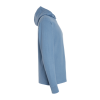 ComfortWash by Hanes Unisex Garment-Dyed Jersey Hooded Long Sleeve T-Shirt, Saltwater, Right Sleeve view