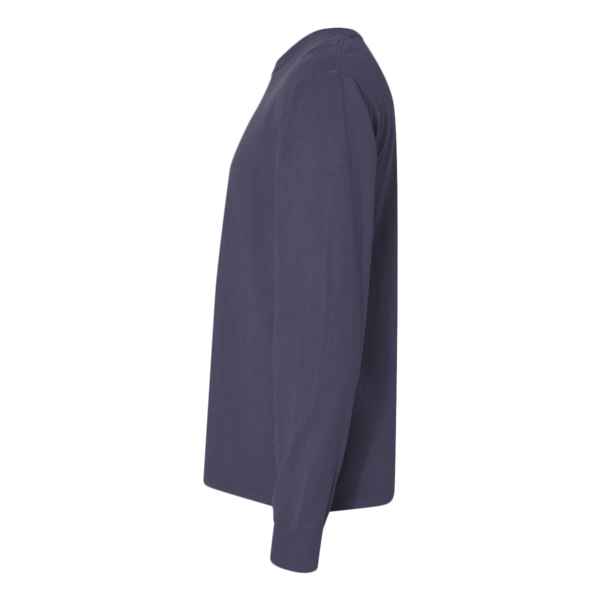 ComfortWash by Hanes Unisex Garment-Dyed Long Sleeve T-Shirt, Anchor Slate, Left Sleeve view