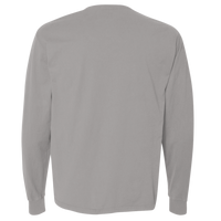ComfortWash by Hanes Unisex Garment-Dyed Long Sleeve T-Shirt, Concrete Grey, Back view