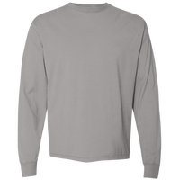 ComfortWash by Hanes Unisex Garment-Dyed Long Sleeve T-Shirt, Concrete Grey, Front view