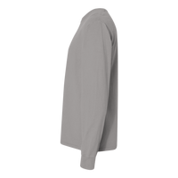 ComfortWash by Hanes Unisex Garment-Dyed Long Sleeve T-Shirt, Concrete Grey, Left Sleeve view