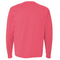 ComfortWash by Hanes Unisex Garment-Dyed Long Sleeve T-Shirt, Crimson Fall, Back view
