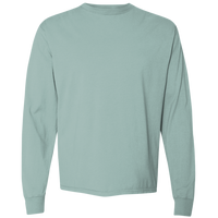 ComfortWash by Hanes Unisex Garment-Dyed Long Sleeve T-Shirt, Cypress Green, Front view