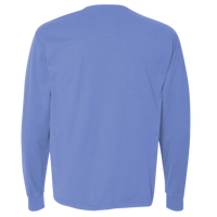 ComfortWash by Hanes Unisex Garment-Dyed Long Sleeve T-Shirt, Deep Forte Blue, Back view