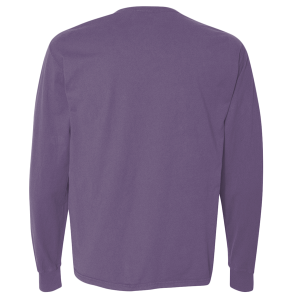 ComfortWash by Hanes Unisex Garment-Dyed Long Sleeve T-Shirt, Grape Soda, Back view